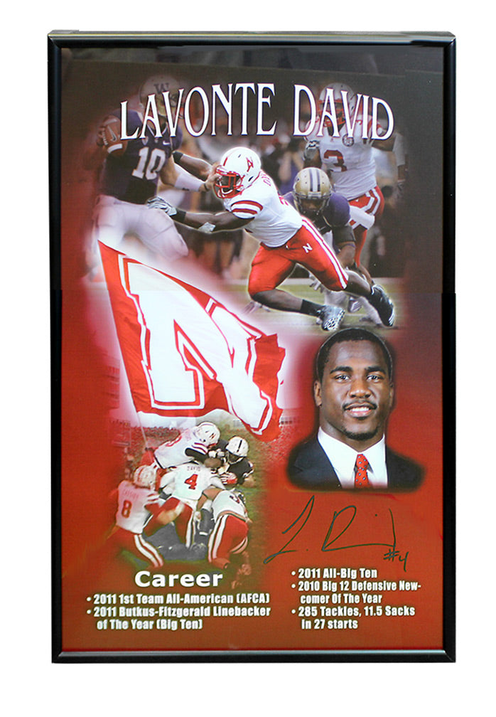 Lavonte David Autographed Career Framed Print