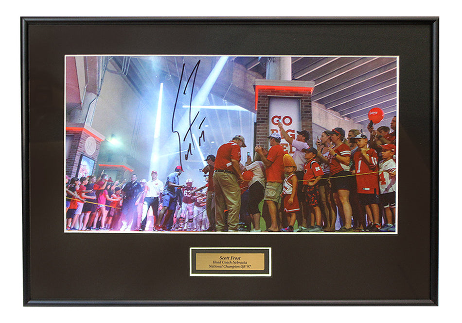 Coach Frost Autographed Tunnel Walk Framed Print
