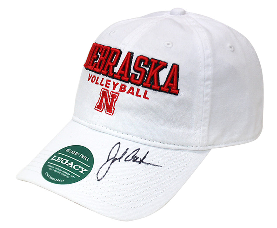 John Cook Autographed Huskers Volleyball Cap