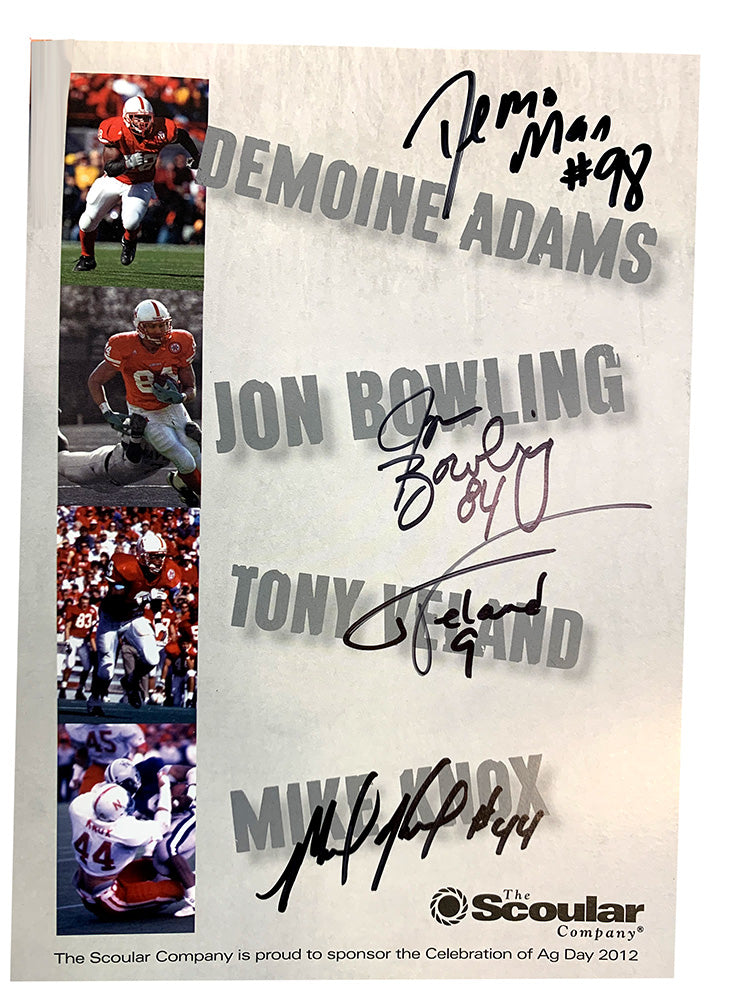 Husker Vets Autographed Placard