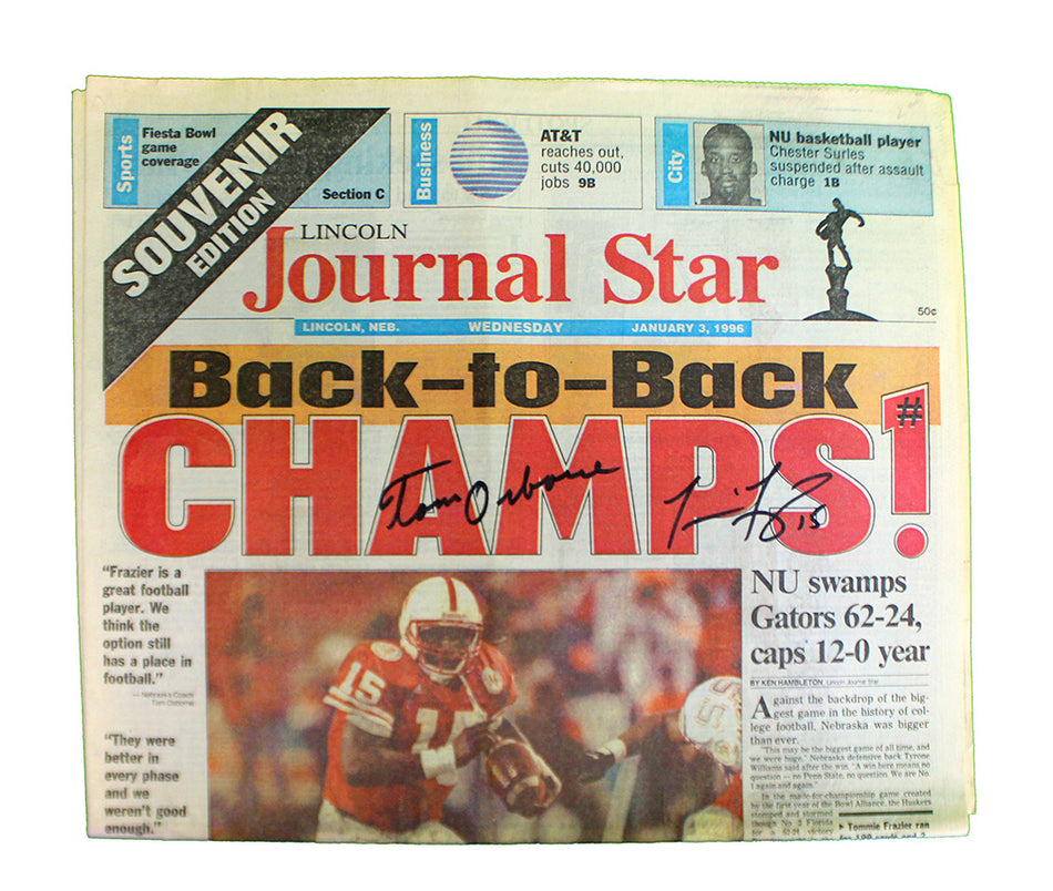 1995 Back 2 Back Champs LJS Autographed Souvenir Edition