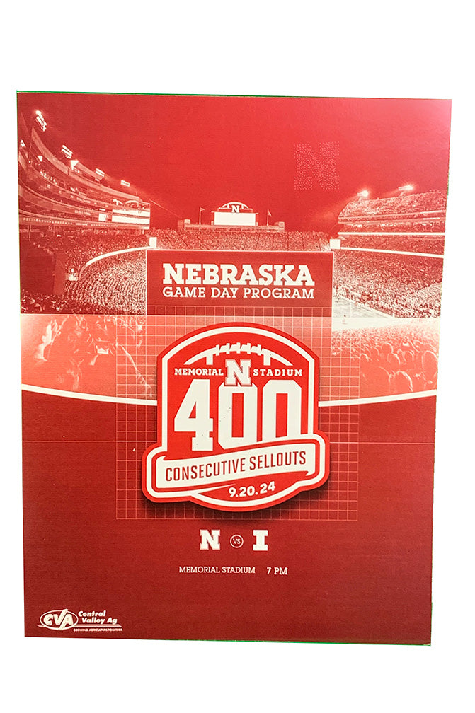 Nebraska Football 400th Sellout Game Program