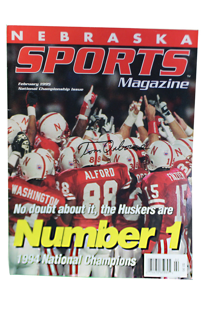 Coach Osborne Signed Nebraska Sports 1994 National Champs Edition