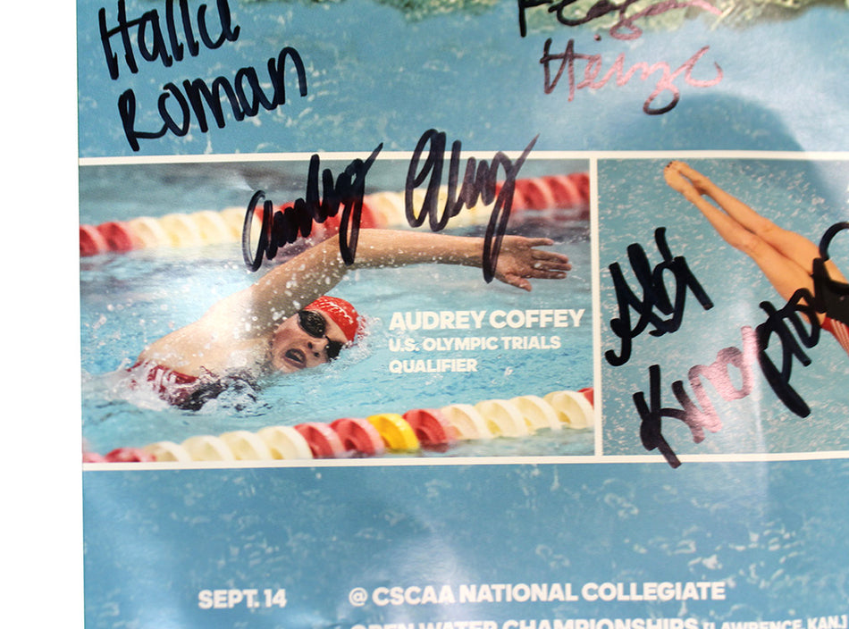 2019-2020 Swim N Diving Autographed Schedule Poster