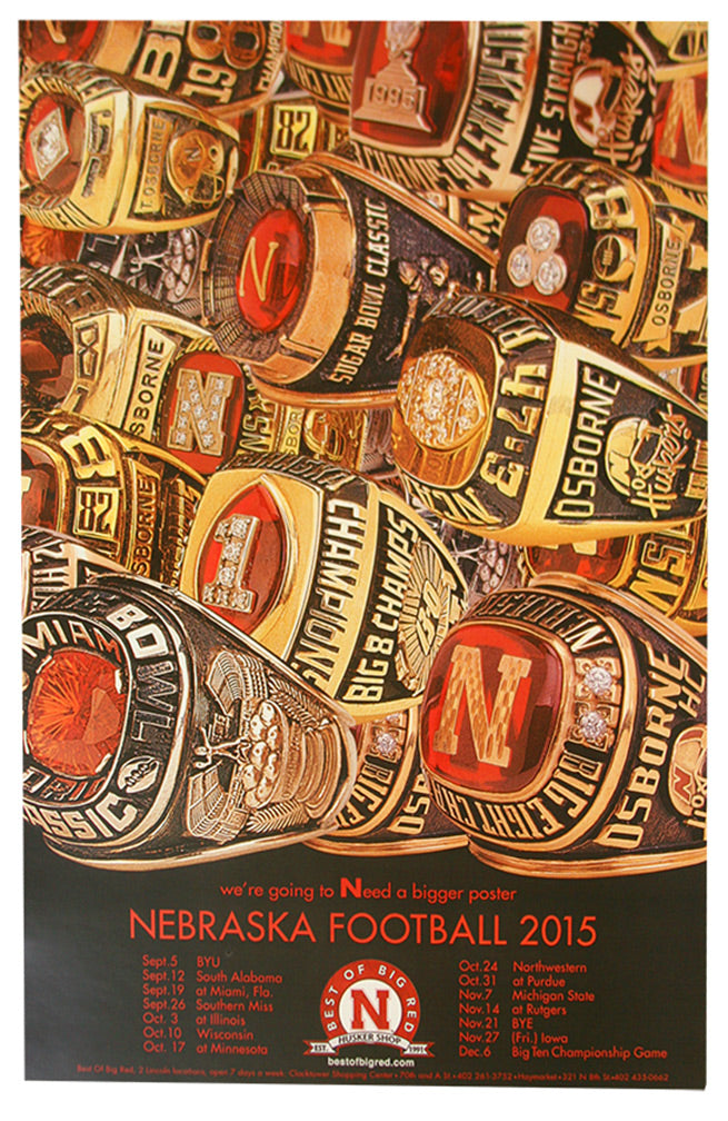2015 Best of Big Red Schedule Poster