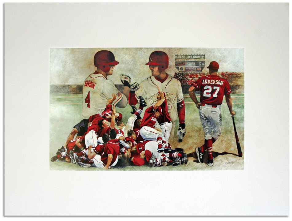 Husker Baseball Print