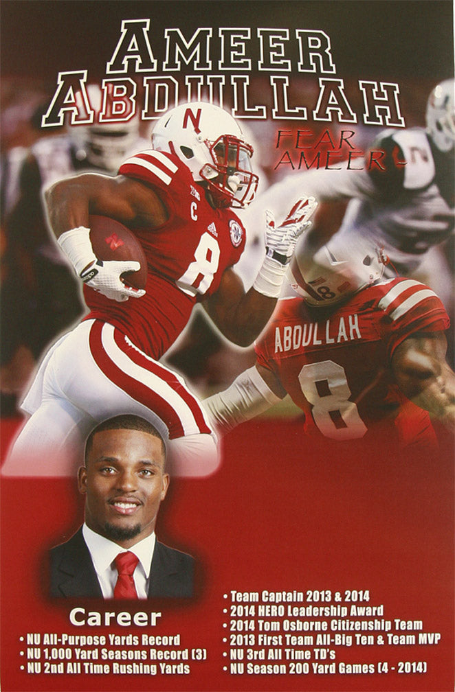 Ameer Abdullah Poster - Unsigned