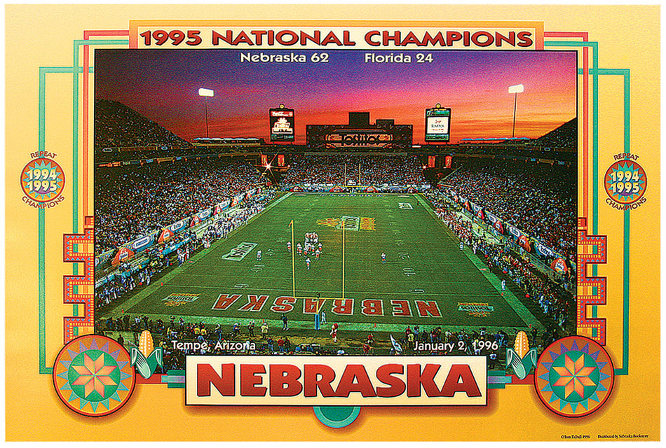 1995 National Championship  Fiesta Bowl Poster