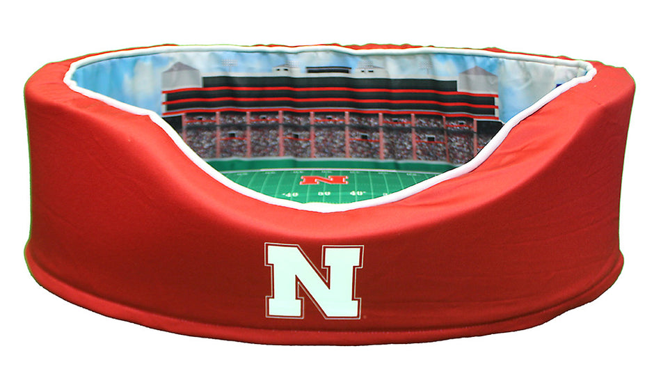 Nebraska Huskers Memorial Stadium Pet Bed - Small