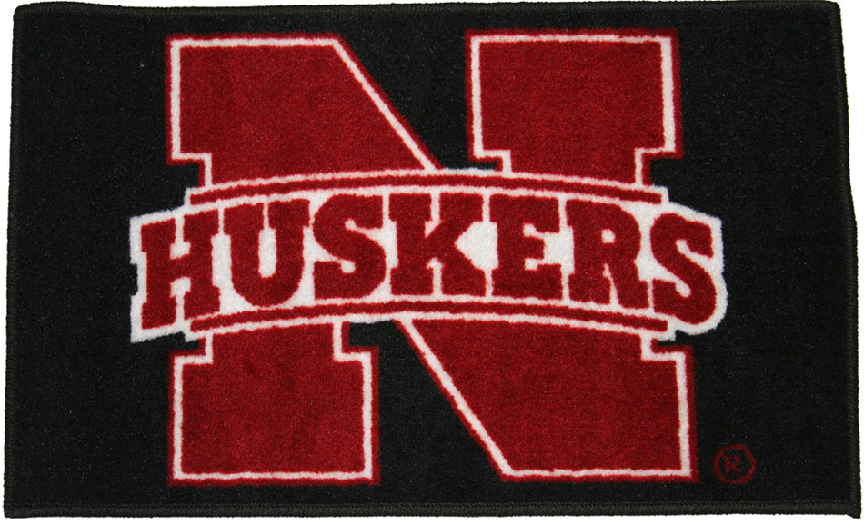 N Huskers Rug Mat