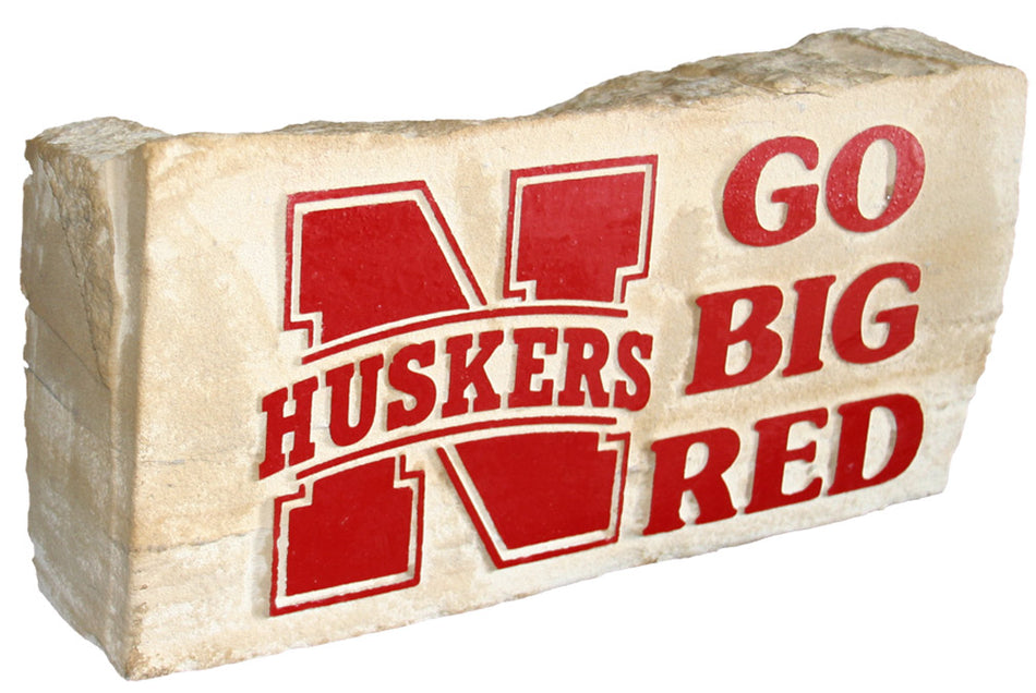 Go Big Red N Husker Block Logo Rock