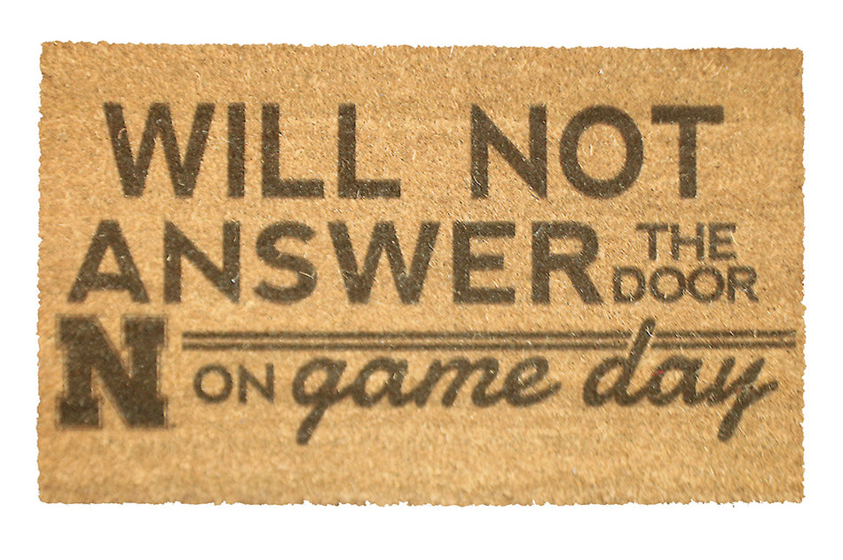 Nebraska Will Not Answer Coir Doormat