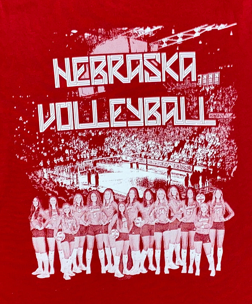 Youth Girls 2023 Nebraska Volleyball Team NIL Tee