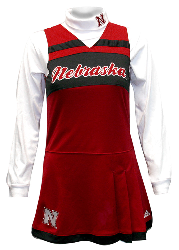 Adidas Youth Husker Cheer Jumper Dress With Turtleneck Set
