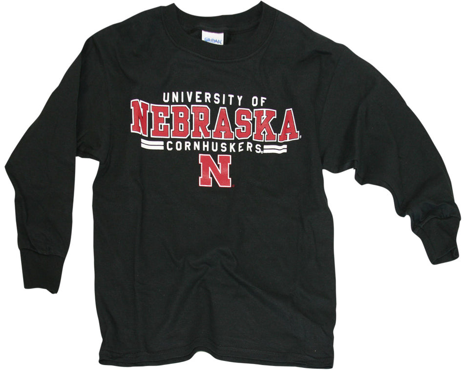Black Youth Long Sleeve Tryout Tee