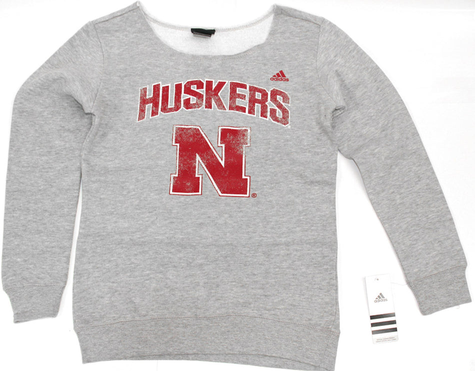 Adidas Girl's Fleece Crew Neck Sweatshirt