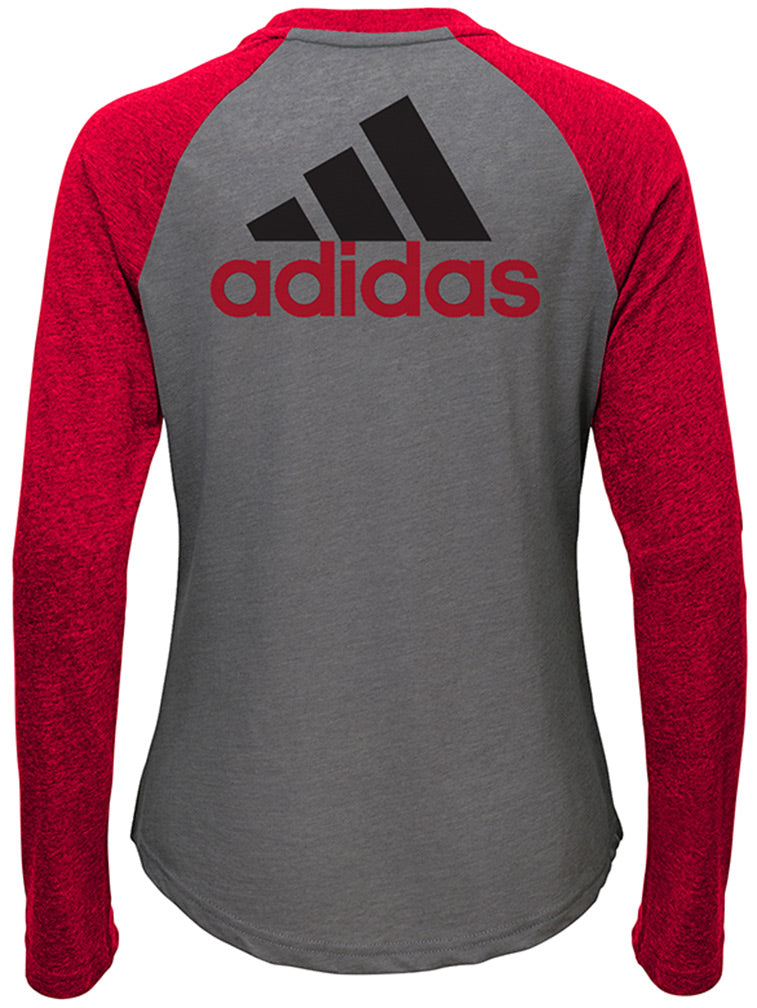 Adidas Youth LS Nebraska Huskers Raglan