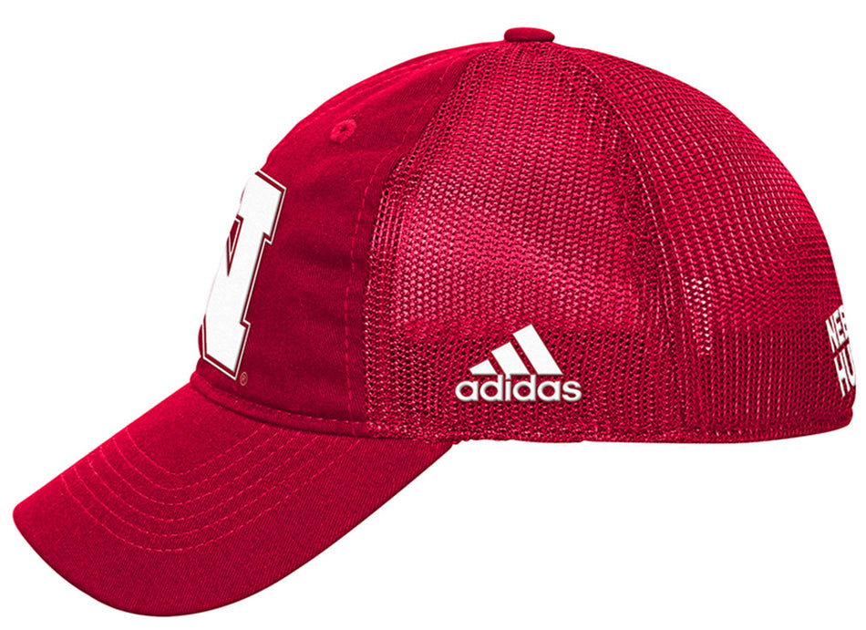 Adidas Youth Nebraska Flexmesh Coaches Sideline Cap