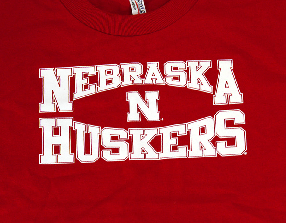 Youth Nebraska Huskers Box Design Tee