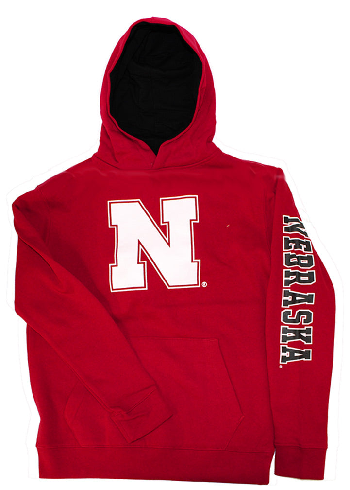 Nebraska Youth Red Zone Pullover Hoodie