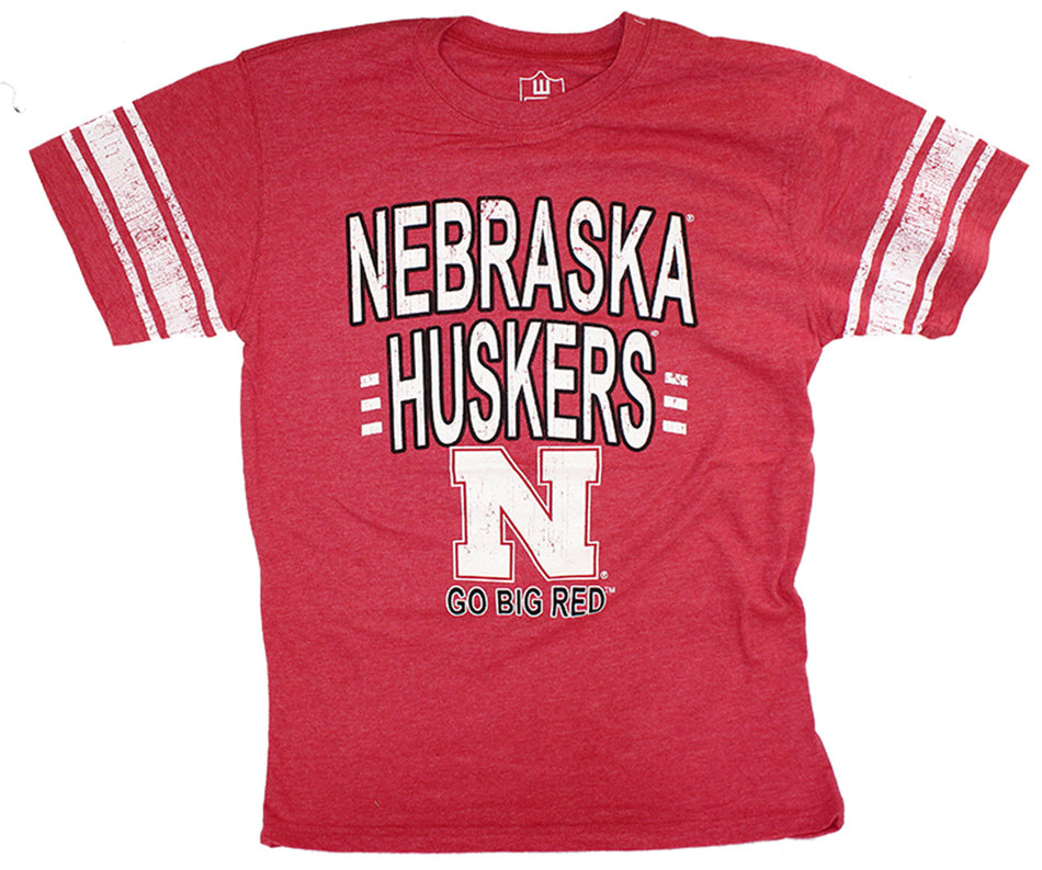 Youth Jersey Blend Go Big Red Shirt