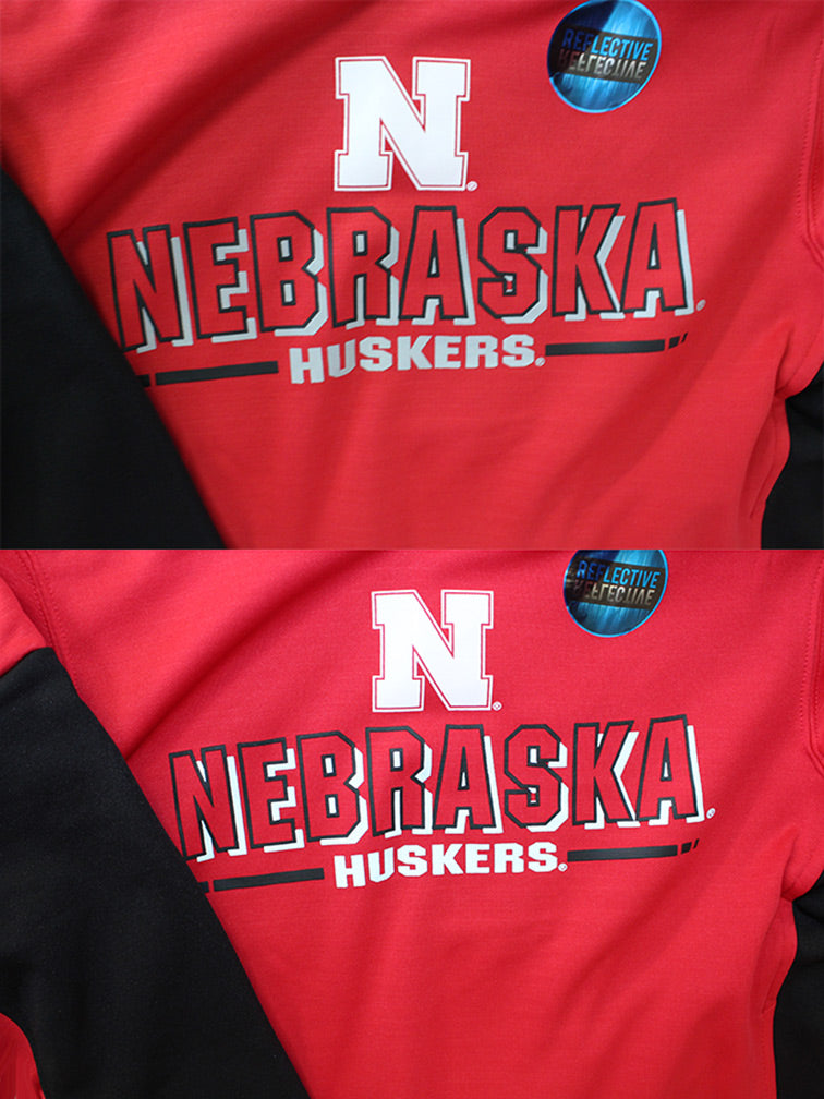 Nebraska Huskers Youth Reflective Pullover Hoodie