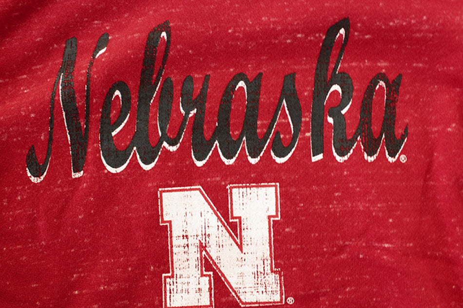 Youth Girls Nebraska Speckle Hoodie