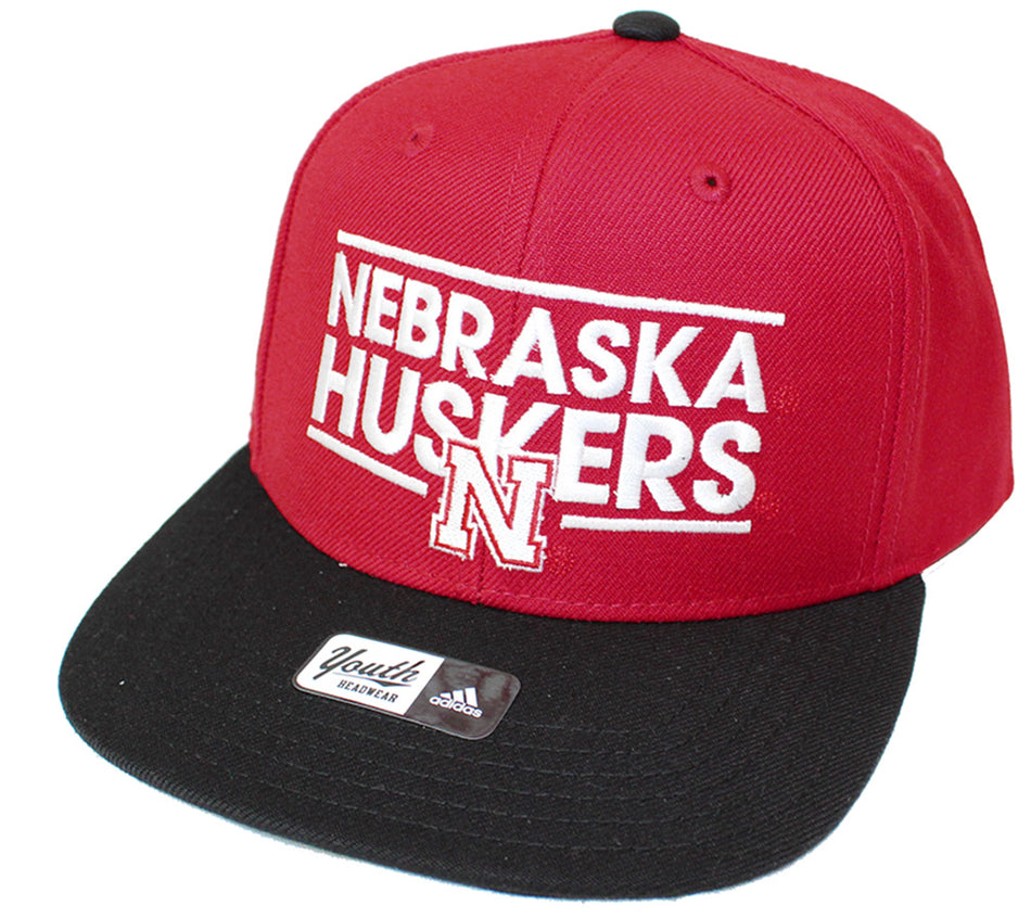 Adidas Youth Nebraska Huskers Snapback