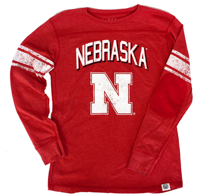 Nebraska Youth Jersey Stripe Sleeve Tee