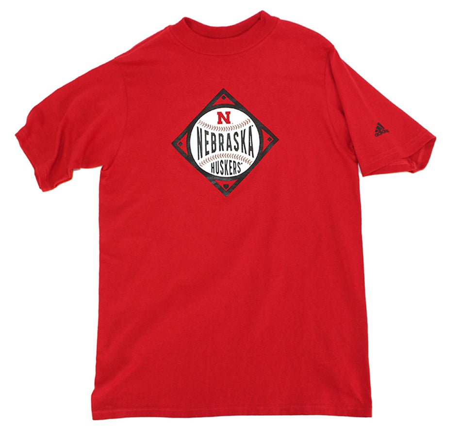 Adidas Youth Huskers Baseball Diamond Tee