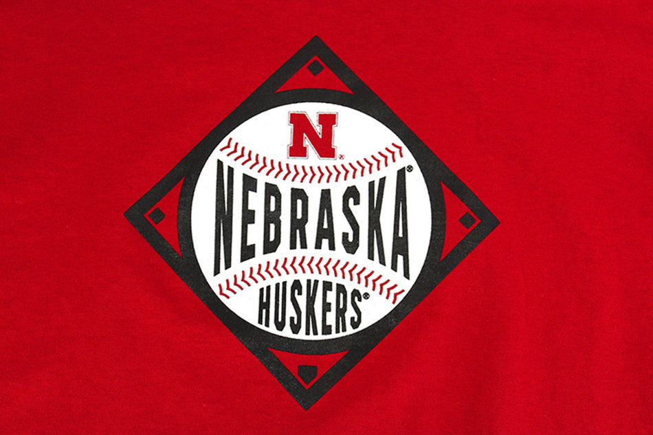 Adidas Youth Huskers Baseball Diamond Tee