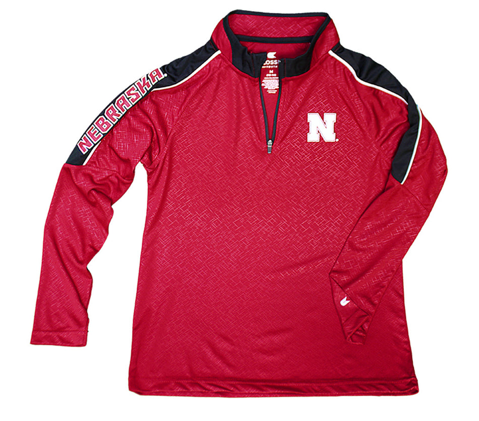 Youth Nebraska Bunsen Quarter Zip Windshirt