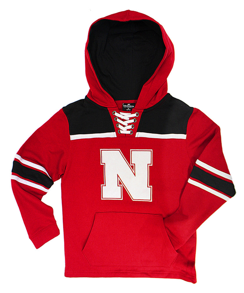 Youth Nebraska Hockey Pullover Hoodie