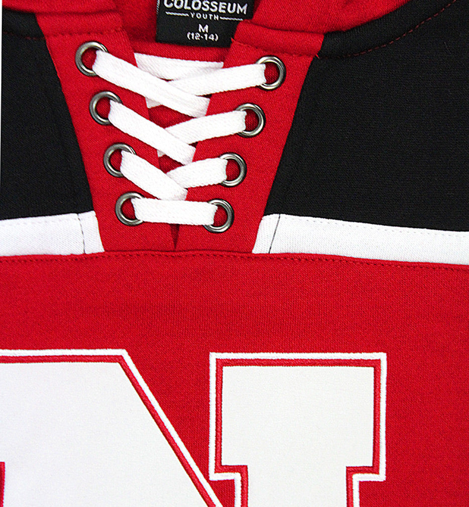 Youth Nebraska Hockey Pullover Hoodie