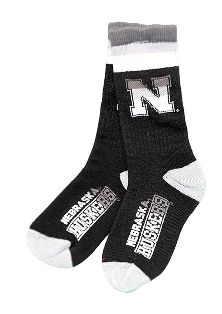 Nebraska Huskers Platinum Deuce Sock