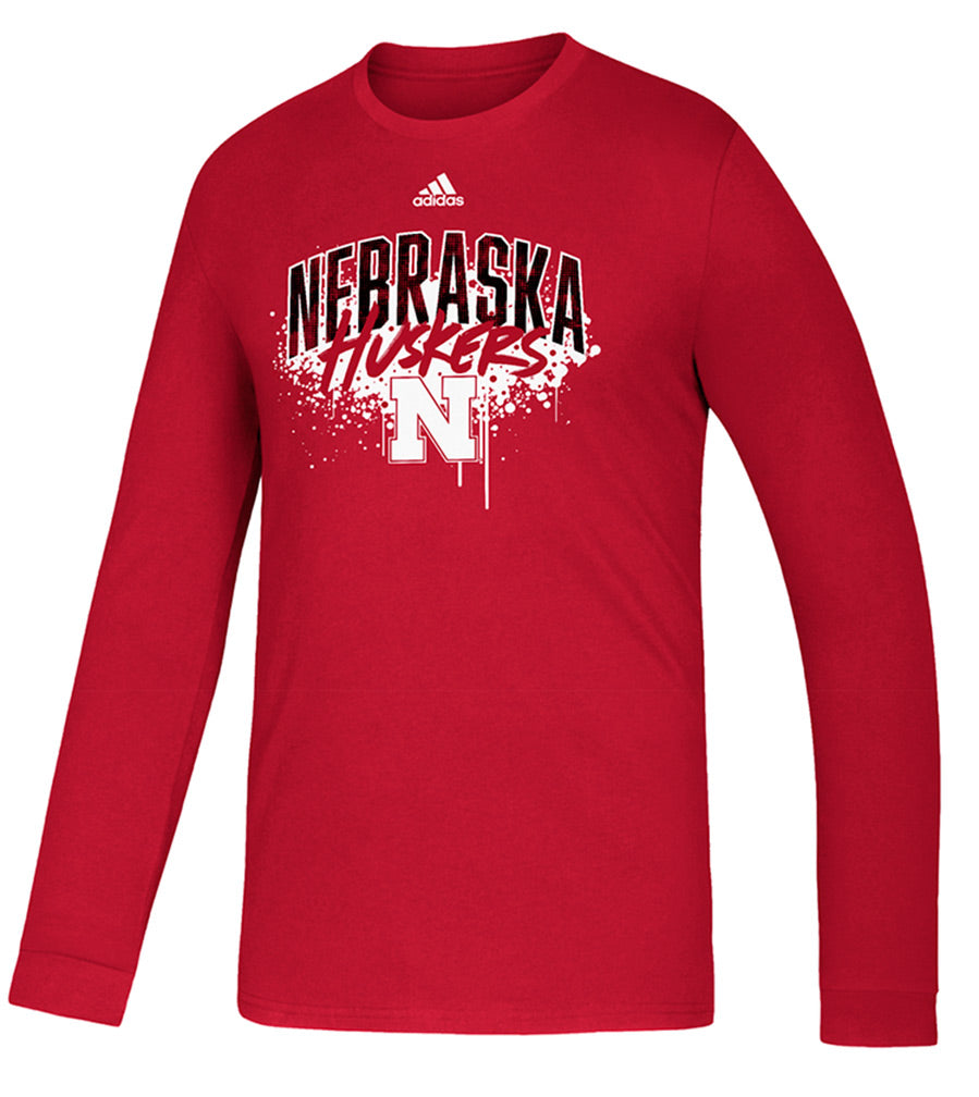 Adidas Youth Nebraska Huskers Playmaker LS Tee