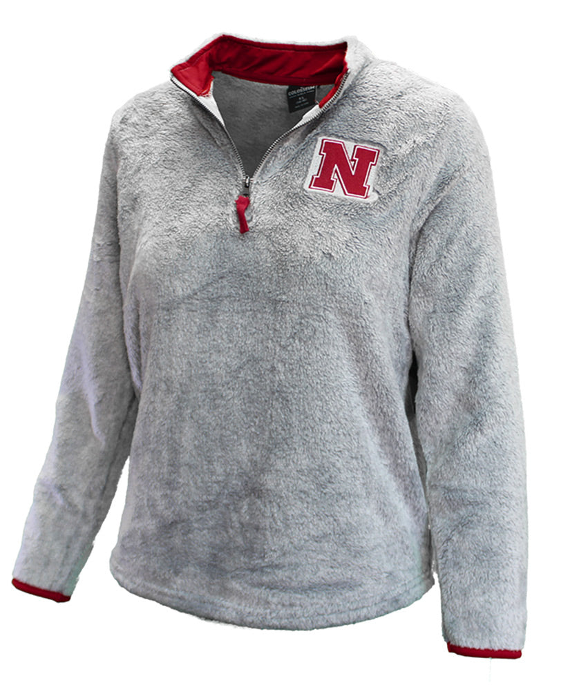 Youth Girls Nebraska Puffer Fish Half Zip
