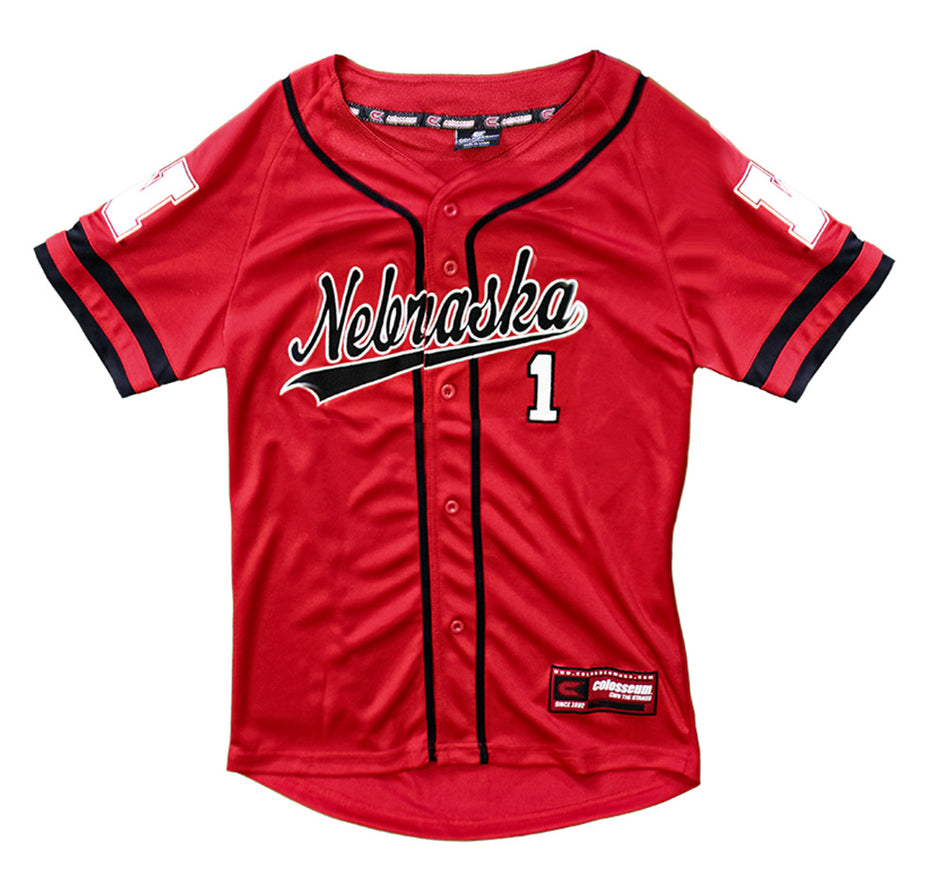 Youth Nebraska Bam Baseball Jersey