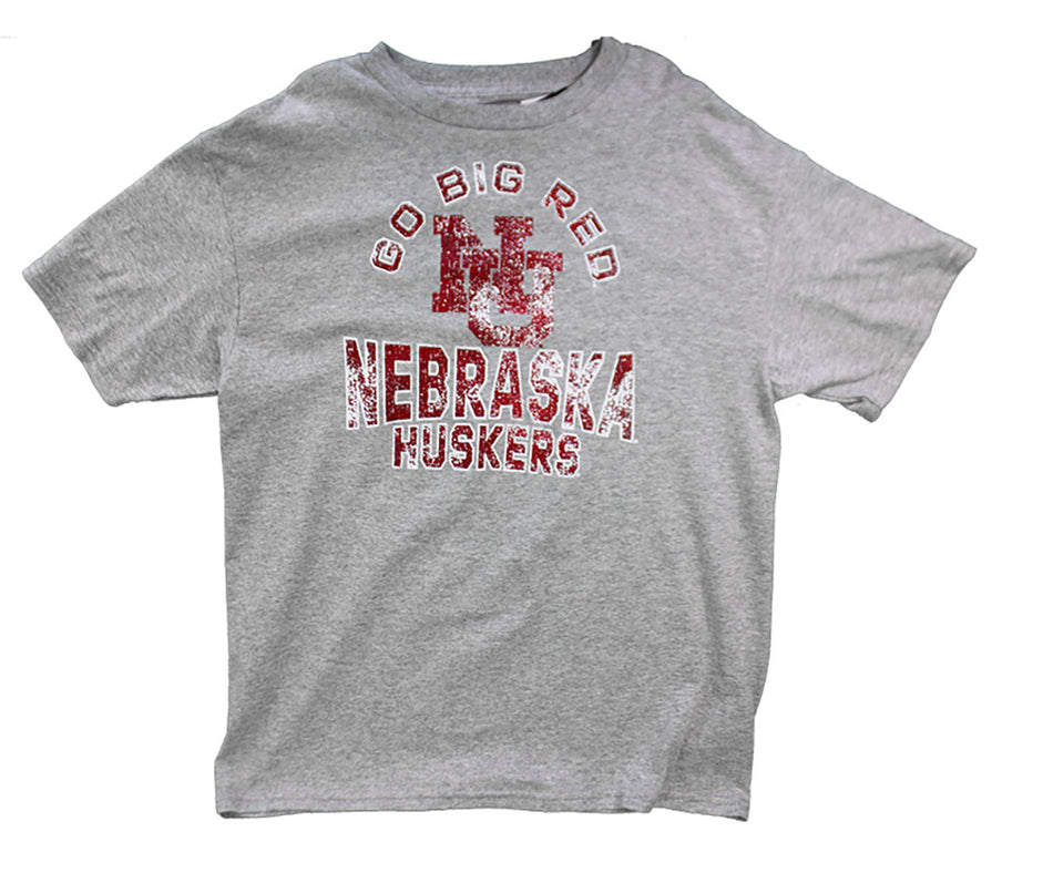 Adidas Youth NU Nebraska Tee