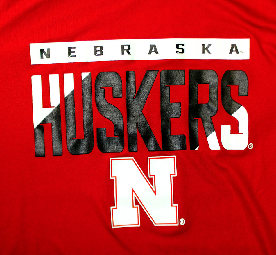Youth Nebraska Huskers Dri Tek Tee - Red