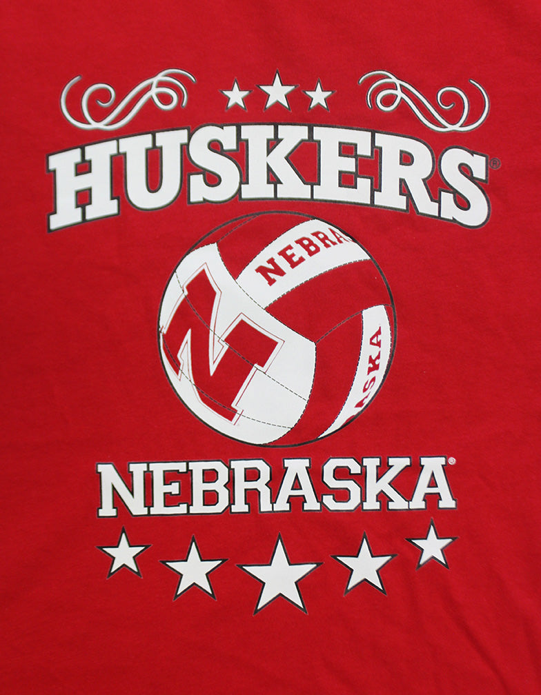 Youth Husker Volleyball Stars Tee