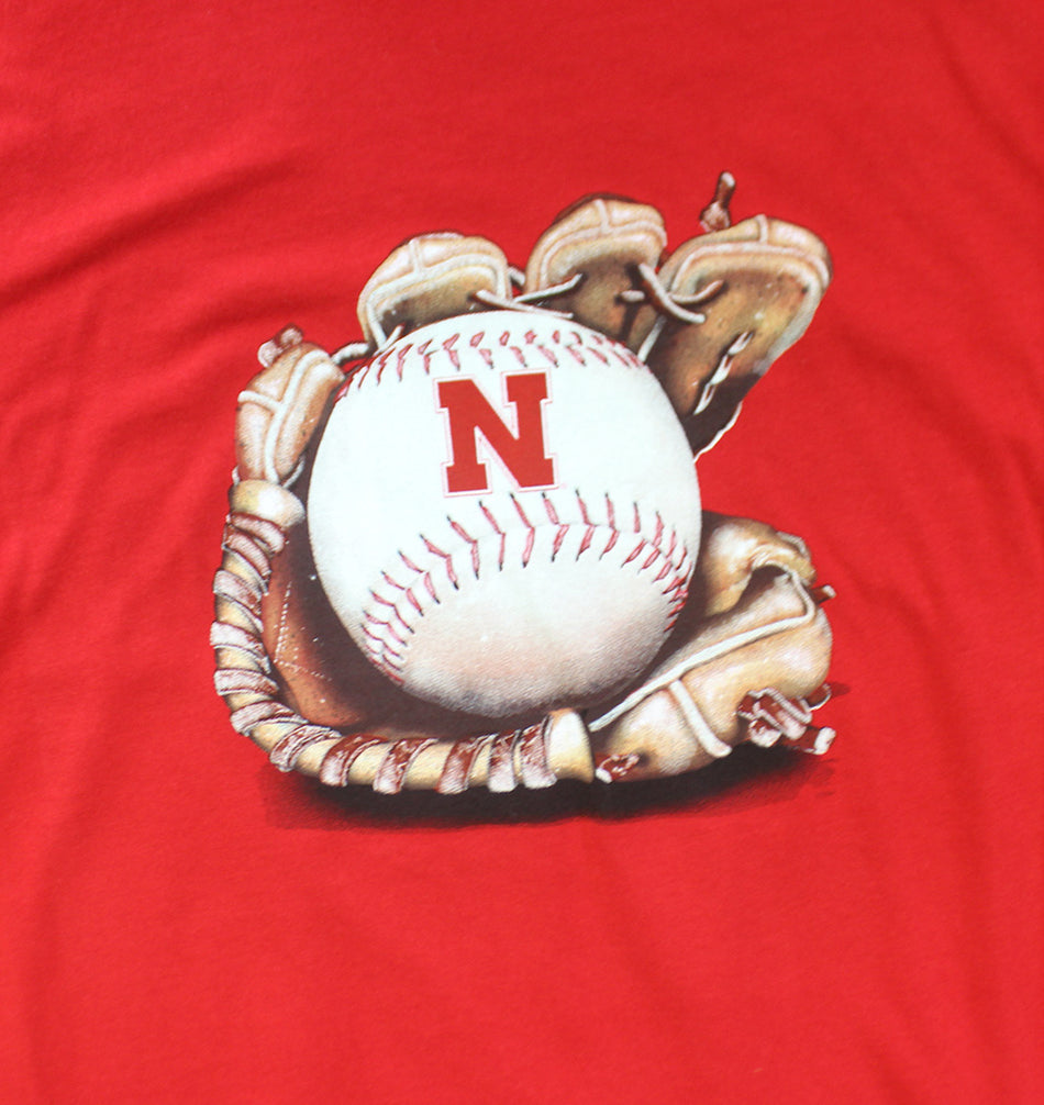 Youth Boys Nebraska Baseball Glove Tee