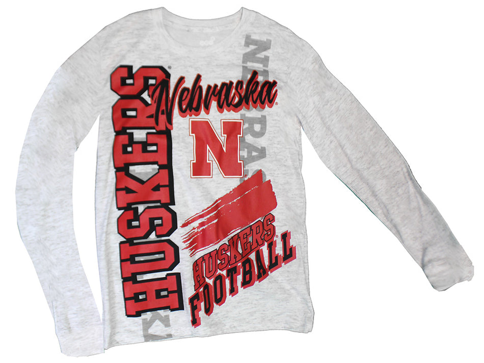 Youth Boys Nebraska Game Day Vibes LS Jersey Tee