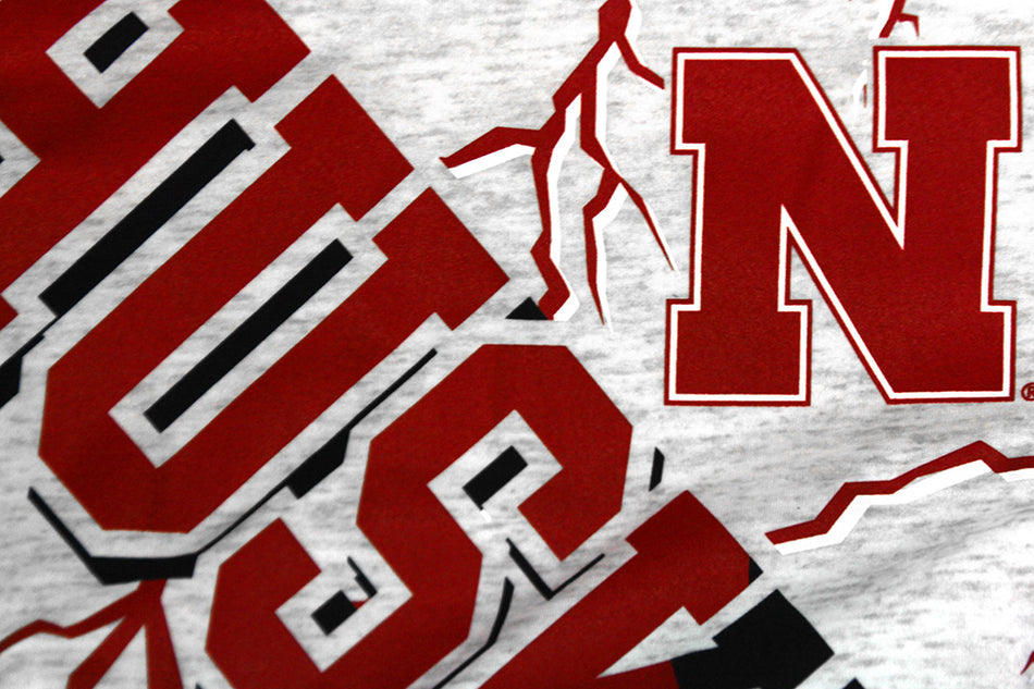 Youth Boys Huskers Lightening Strike Tee