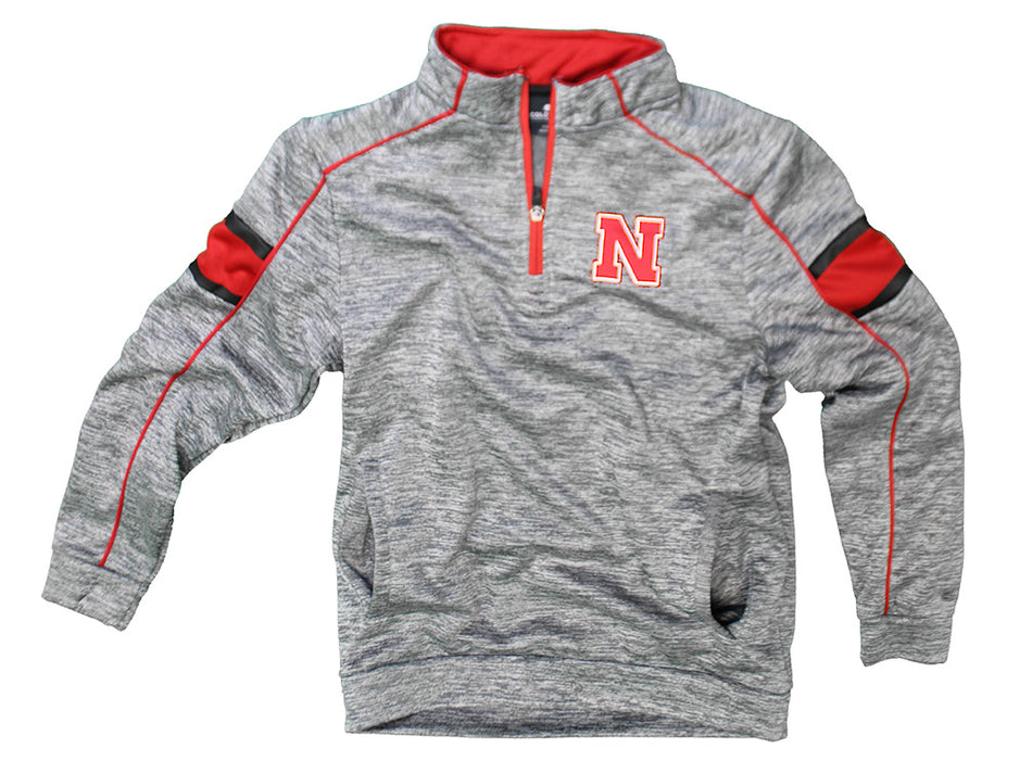 Boys Nebraska Sloolunkas Quarter Zip Windshirt