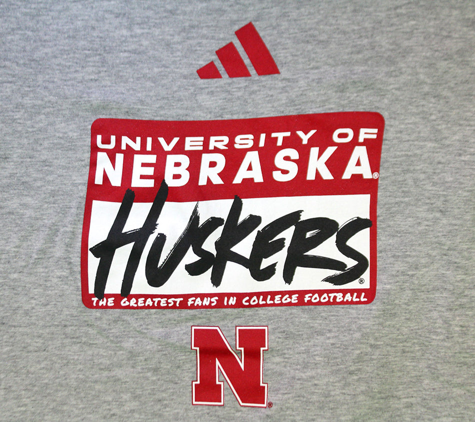 Adidas Youth Nebraska Geatest Fans Tag Tee