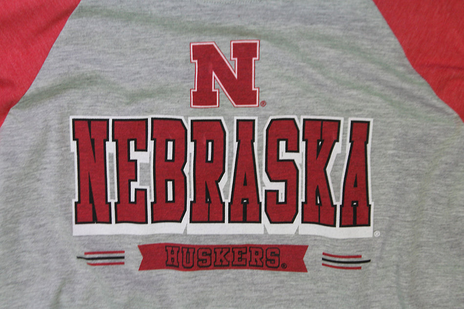 Youth Boys N Nebraska Huskers Raglan Tee