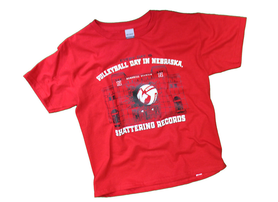 Youth Volleyball Day In Nebraska Shattering Records Tee