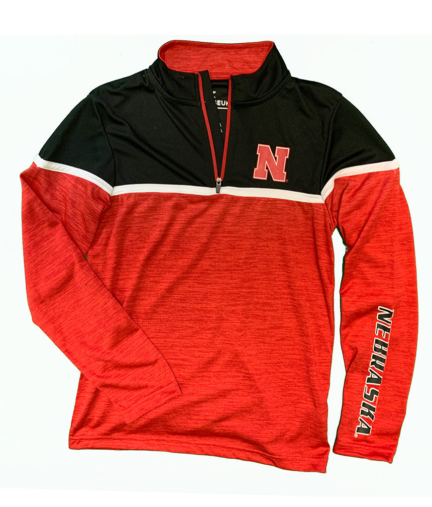 Youth Nebraska Billy Quarter Zip Windshirt