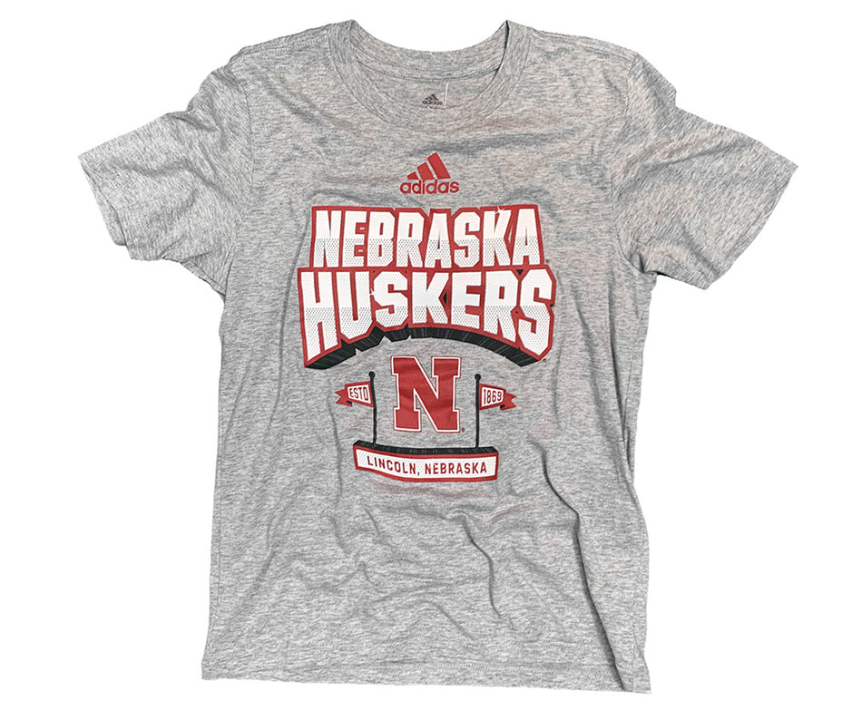 Adidas 2024 Youth Nebraska Huskers Proud Tee